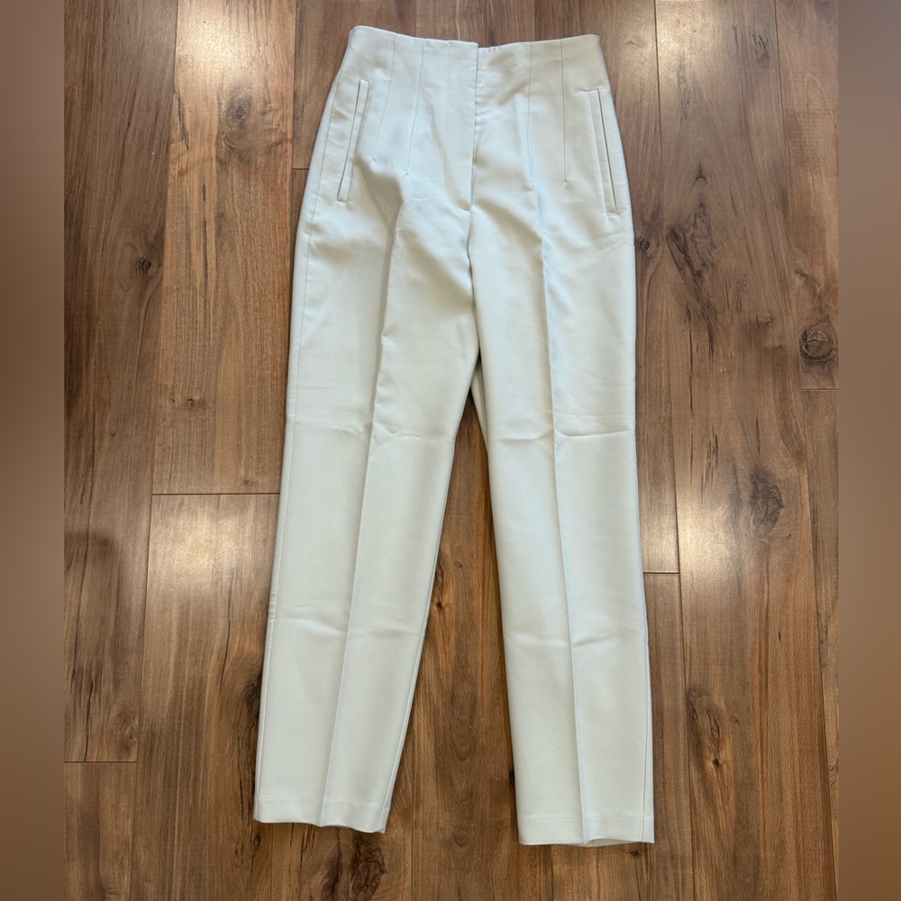 ZARA high waisted pants Ecru Size S